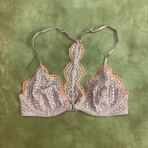 NEW Free People Lilac & Pink Lace Unlined Bra